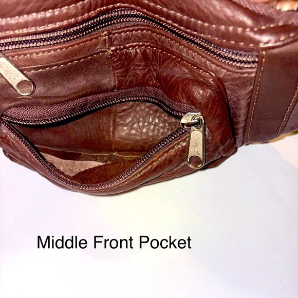 Coronado Men's Brown Leather Belt Bag - Picture 7 of 14